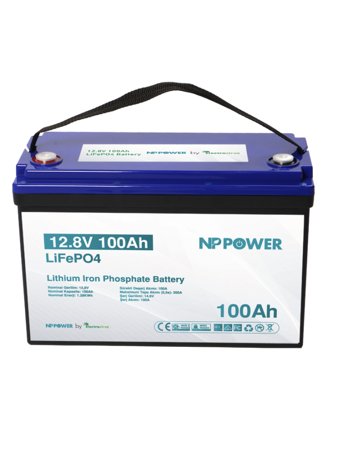 NP Power Lithium-LiFePO₄-Batterie, 12,8 V / 100 Ah